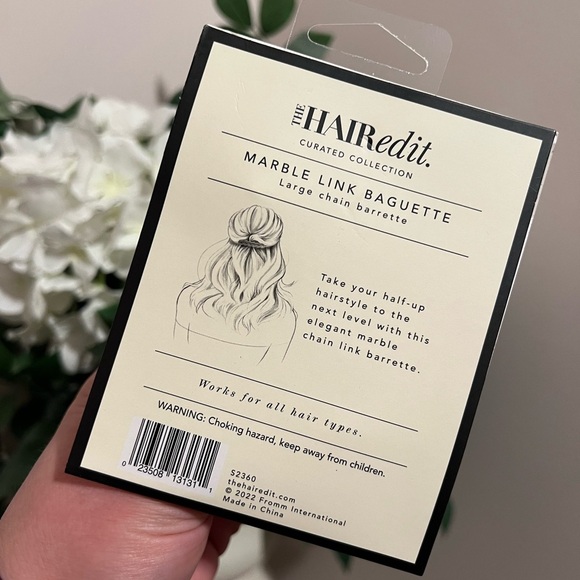 THE HAIR EDIT • MARBLE LINK BAGUETTE - Picture 2 of 2